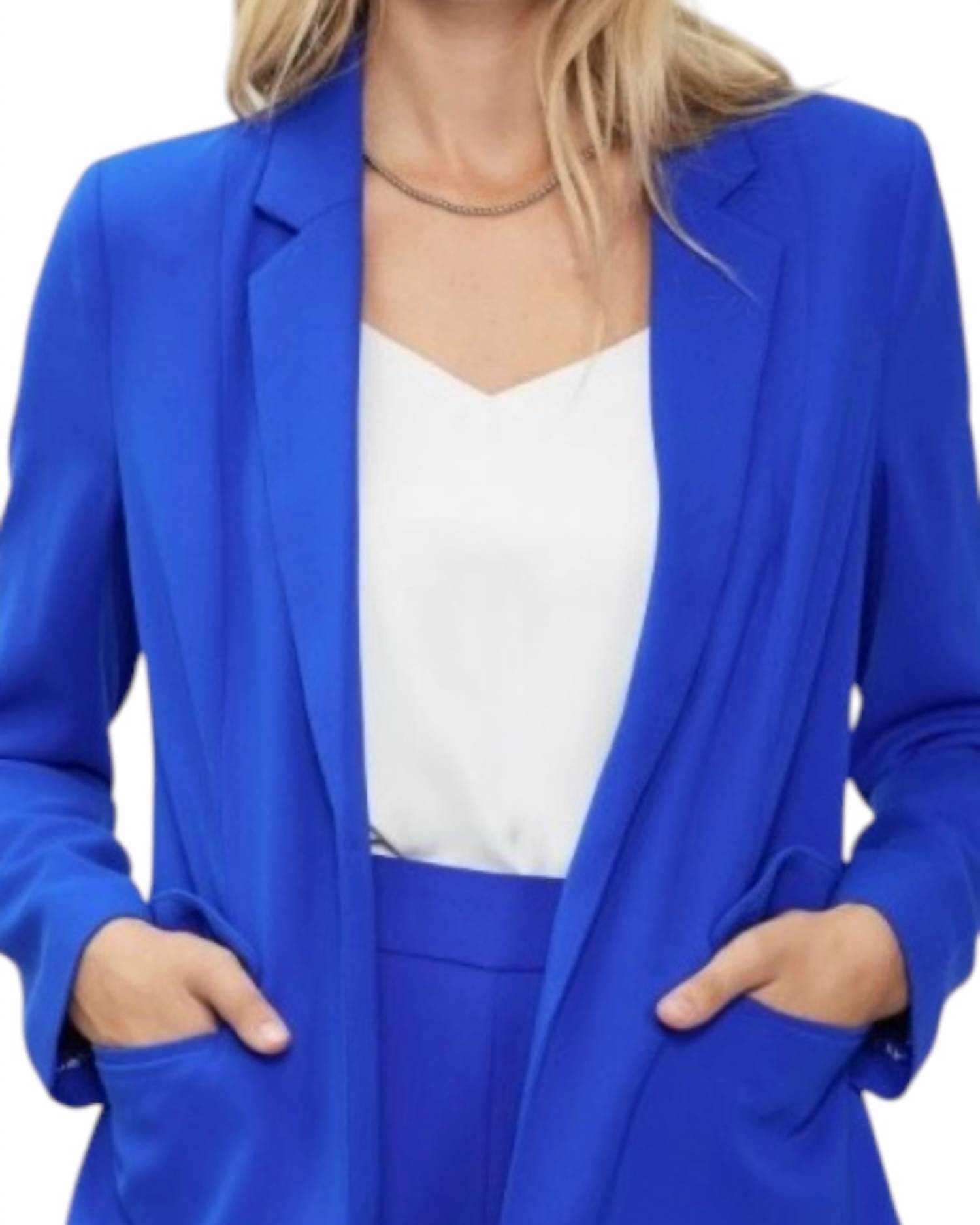 Skies Are Blue - Open-front Blazer Jacket