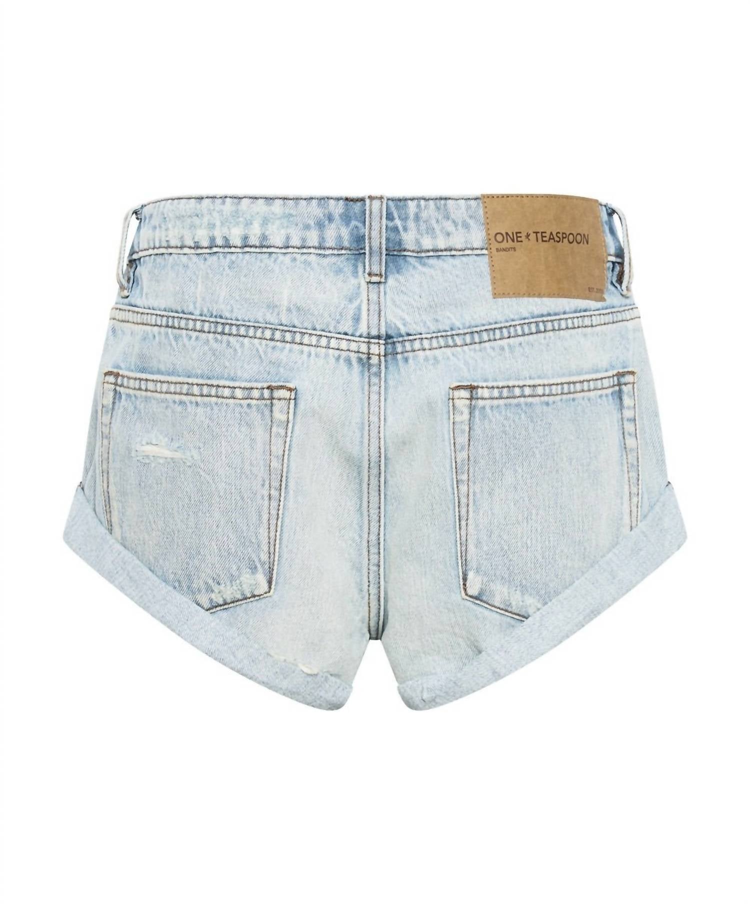 One Teaspoon - Bandits Low Waist Denim Shorts