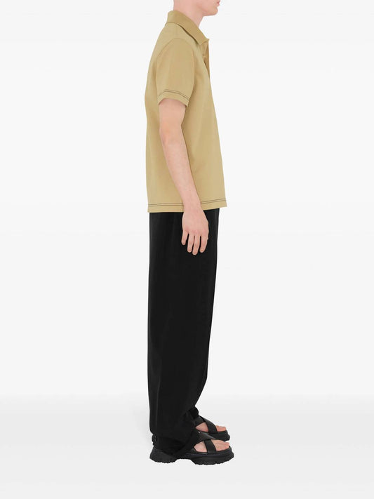 Burberry - Cotton Signature Embroidery Polo Shirt