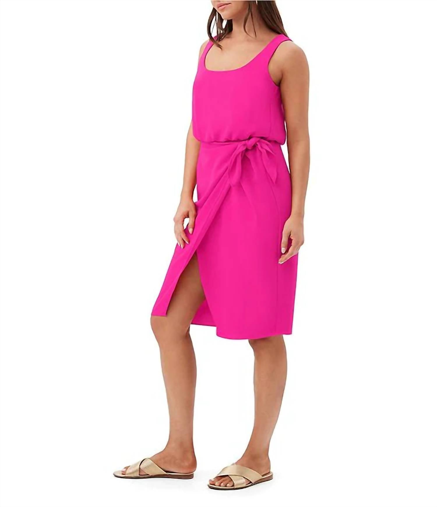 Trina Turk - O'rita Sleeveless Tie Waist Midi Dress