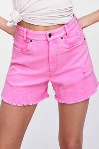La Miel - High Rise Mineral Washed Shorts