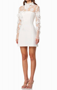 Elliatt - Damaris 3d Bead Mesh Mini Dress