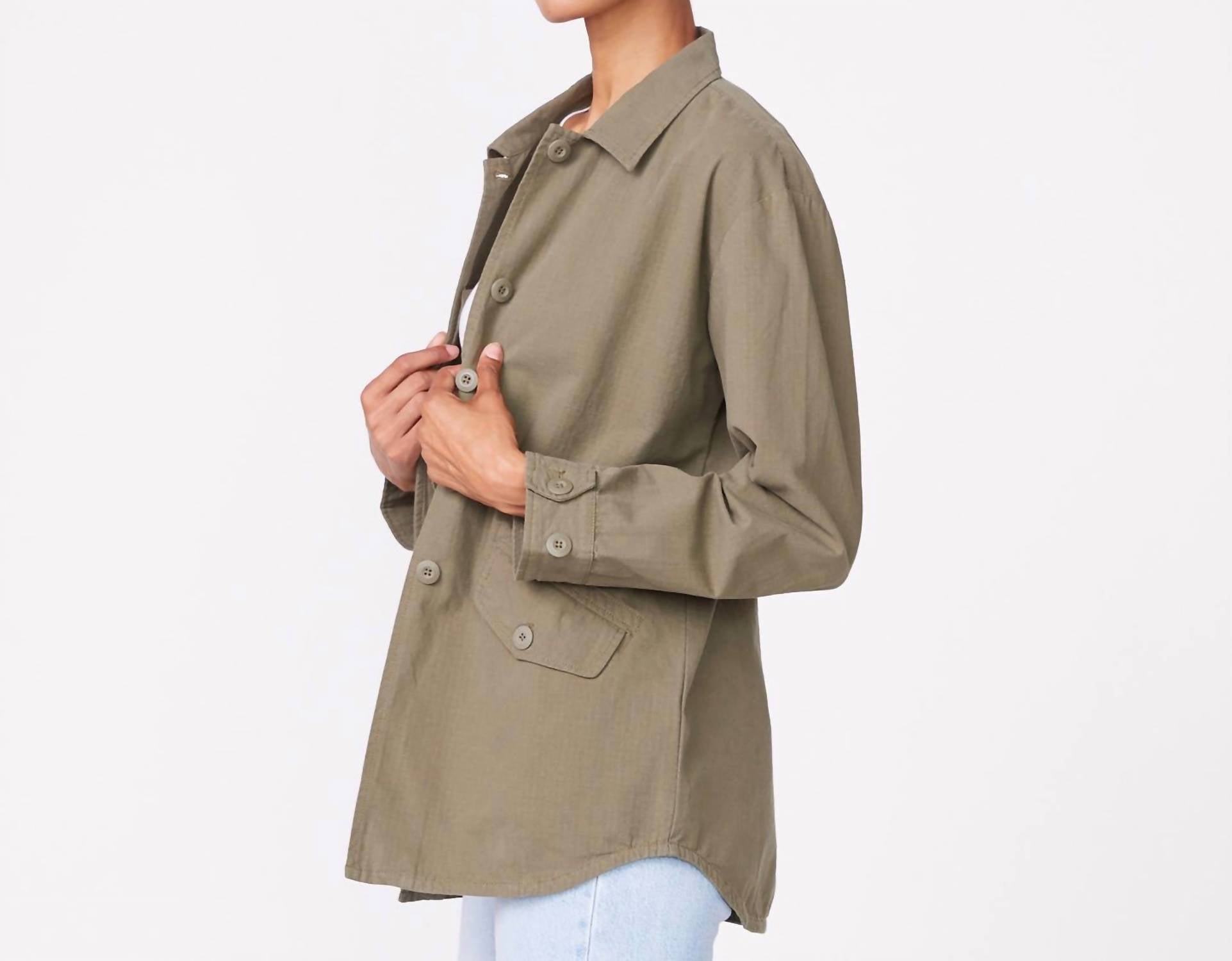 Monrow - Women's Vintage Shirt Jacket Style