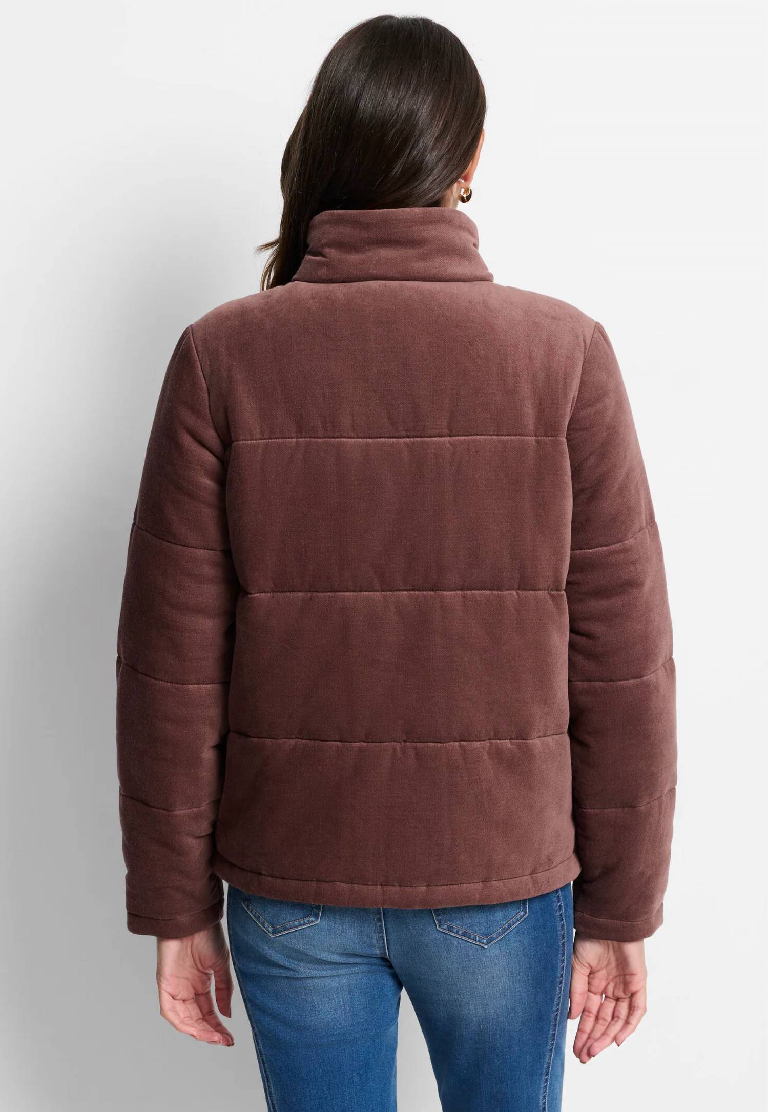 Nic + Zoe - Velvet Puffer Jacket