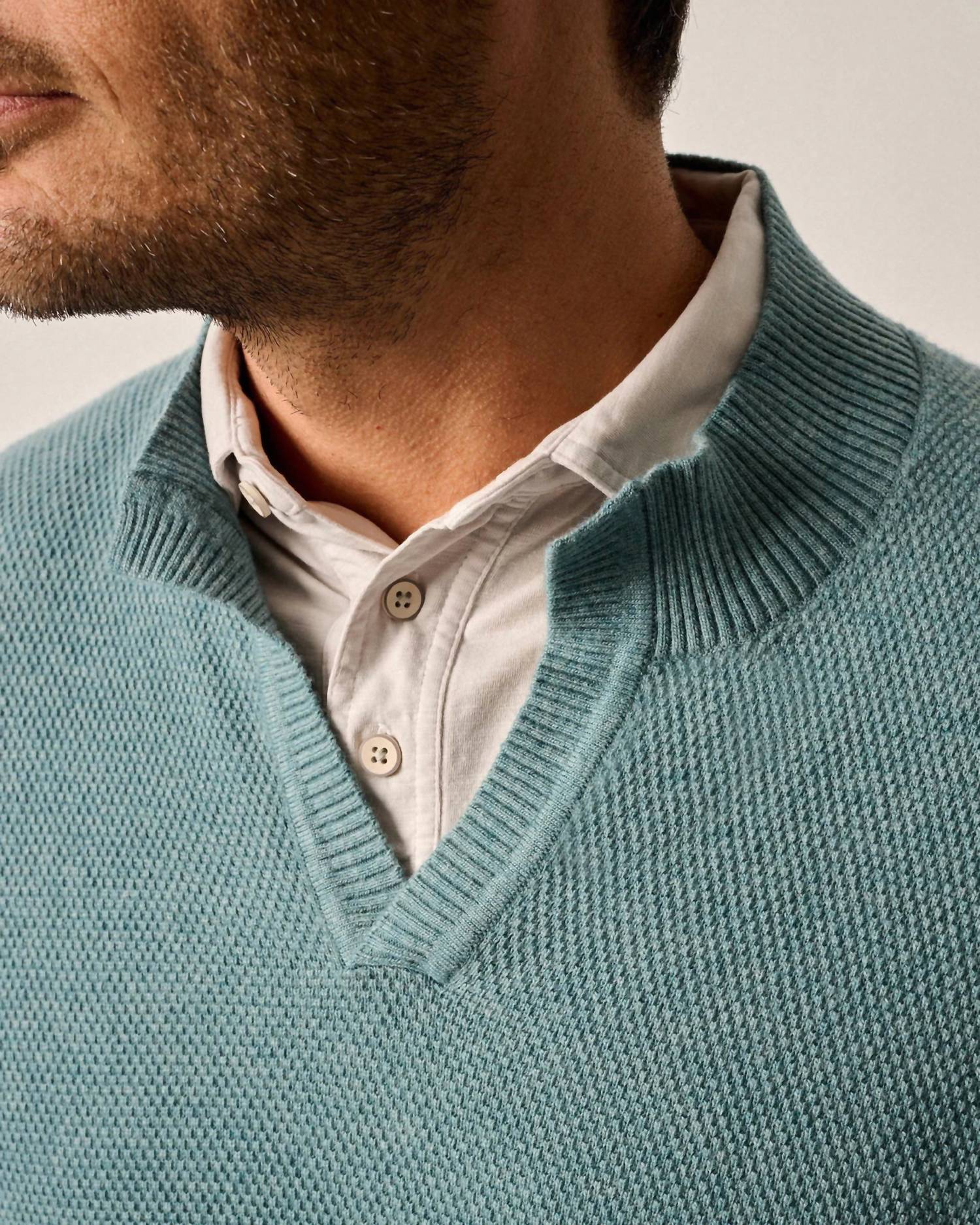 Johnnie-O - Esteban Johnny Collar Sweater