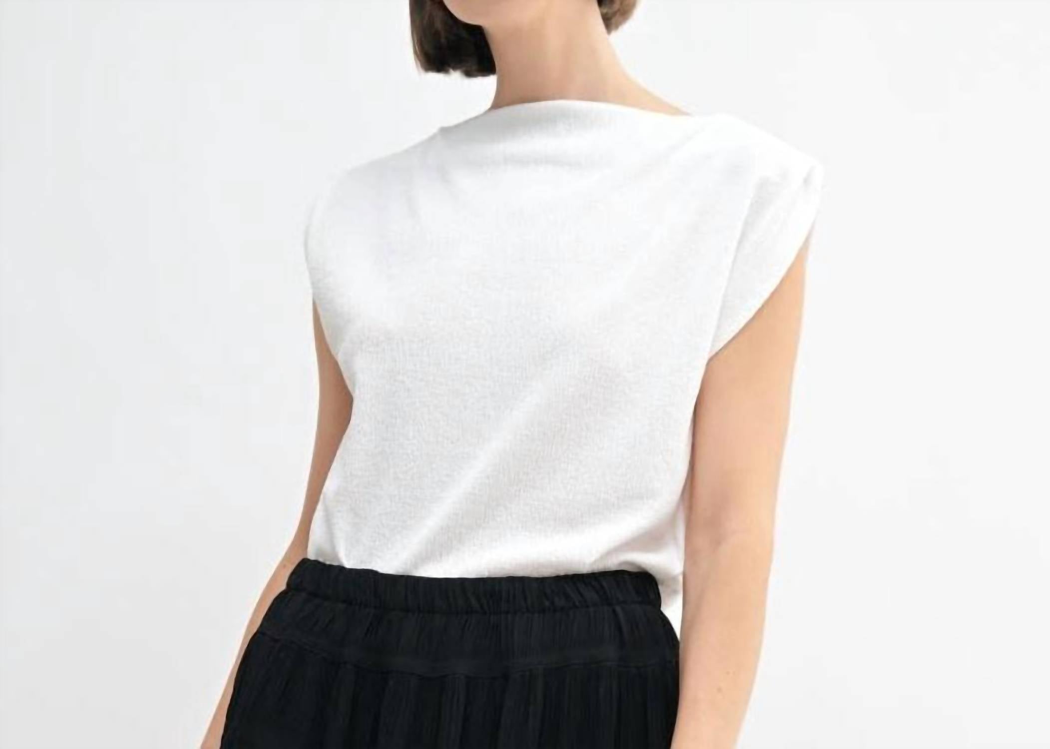 Fun 2 Fun - Boat Neck Knit Top