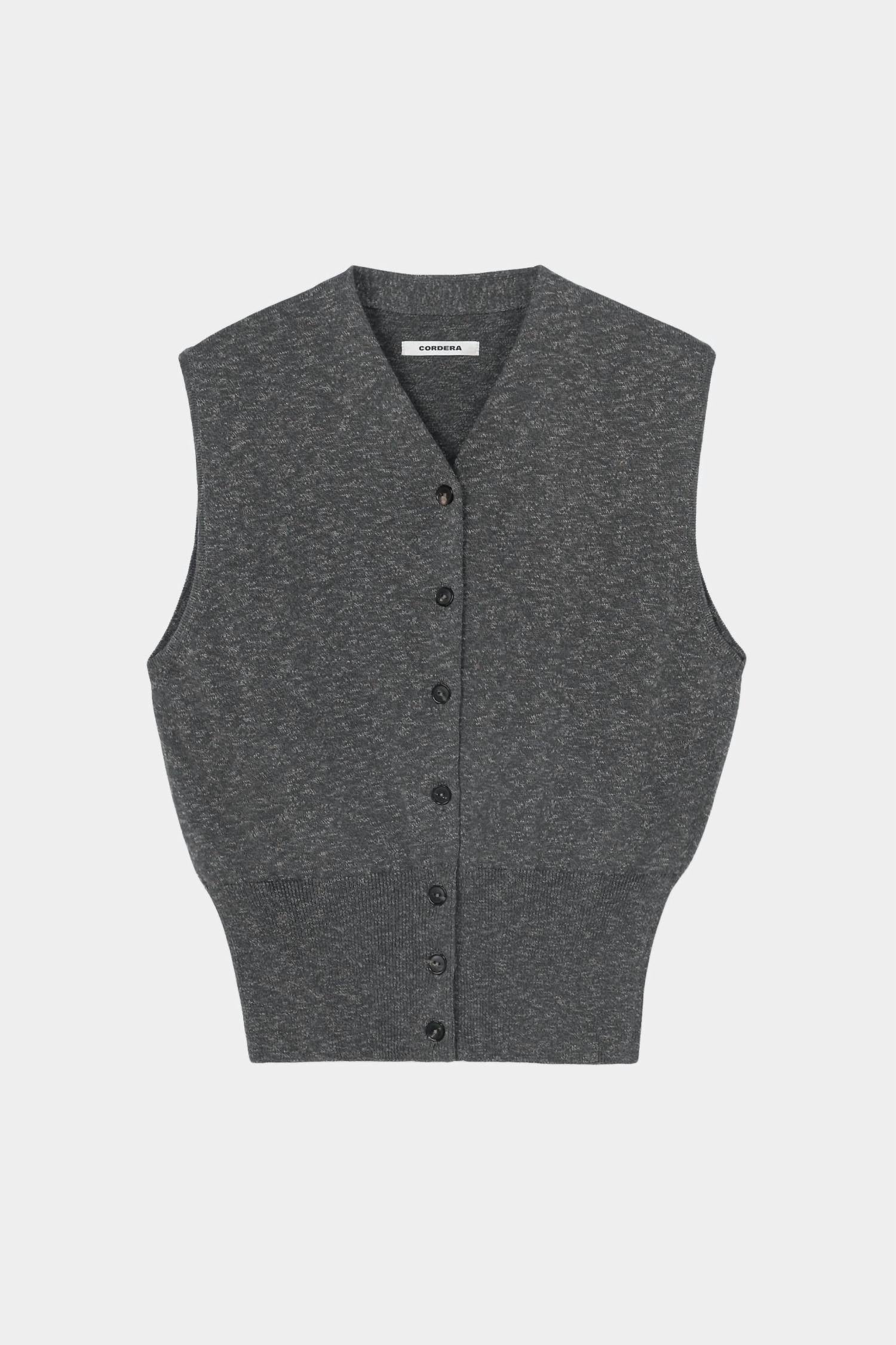 Cordera - Flecked Cotton Waistcoat