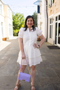 Pinch - Eyelet Embroidery Mini Dress