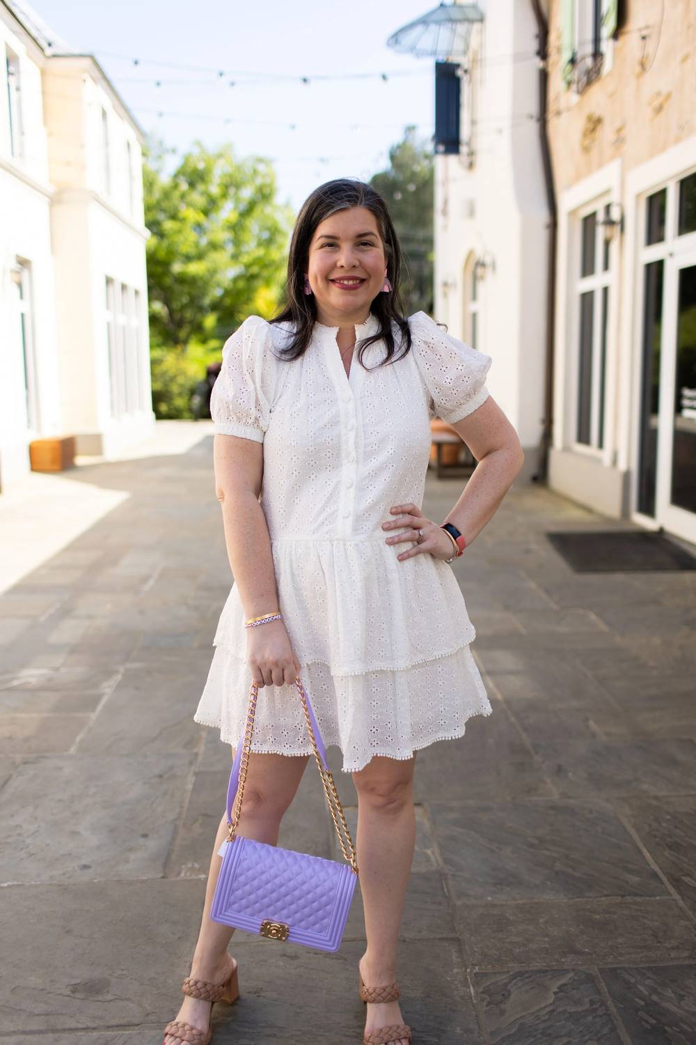 Pinch - Eyelet Embroidery Mini Dress