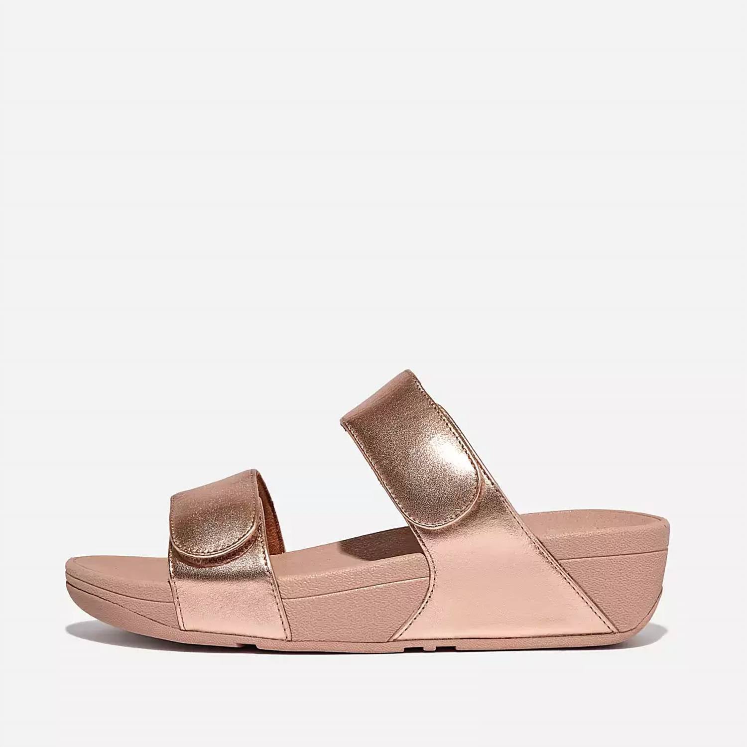 Fitflop - Women's Lulu Adjustable Leather Slides