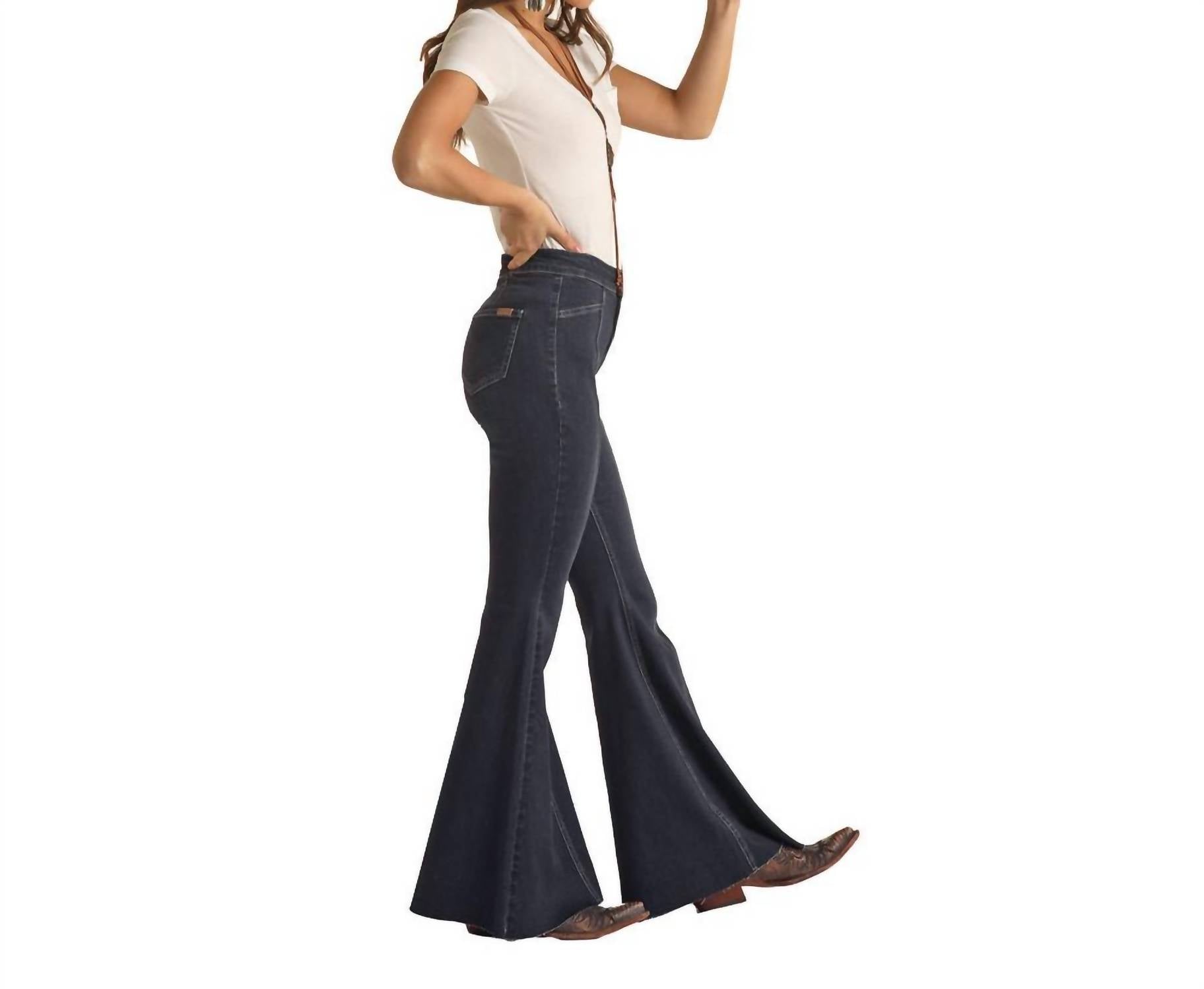 Rock & Roll Denim - Cowgirl Front Seam Bargain Bell Flare Stretch Jean