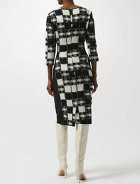 Joseph Ribkoff - Jacquard Sweater Sheath Dress