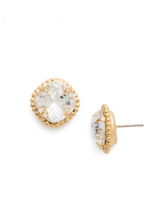 Sorrelli - Cushion-cut Solitaire Stud Earrings