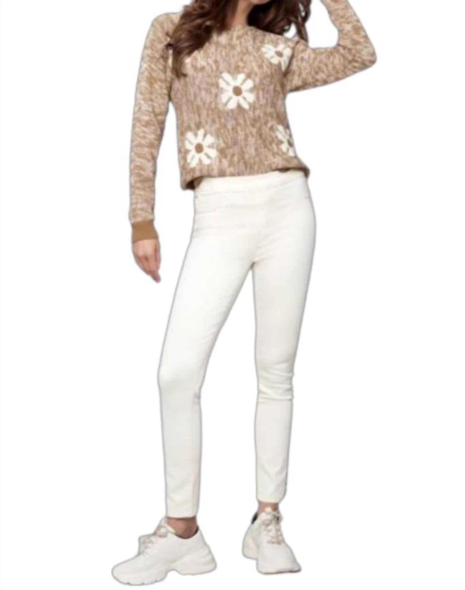 Charlie B - Velvet Lace-up Hem Pants