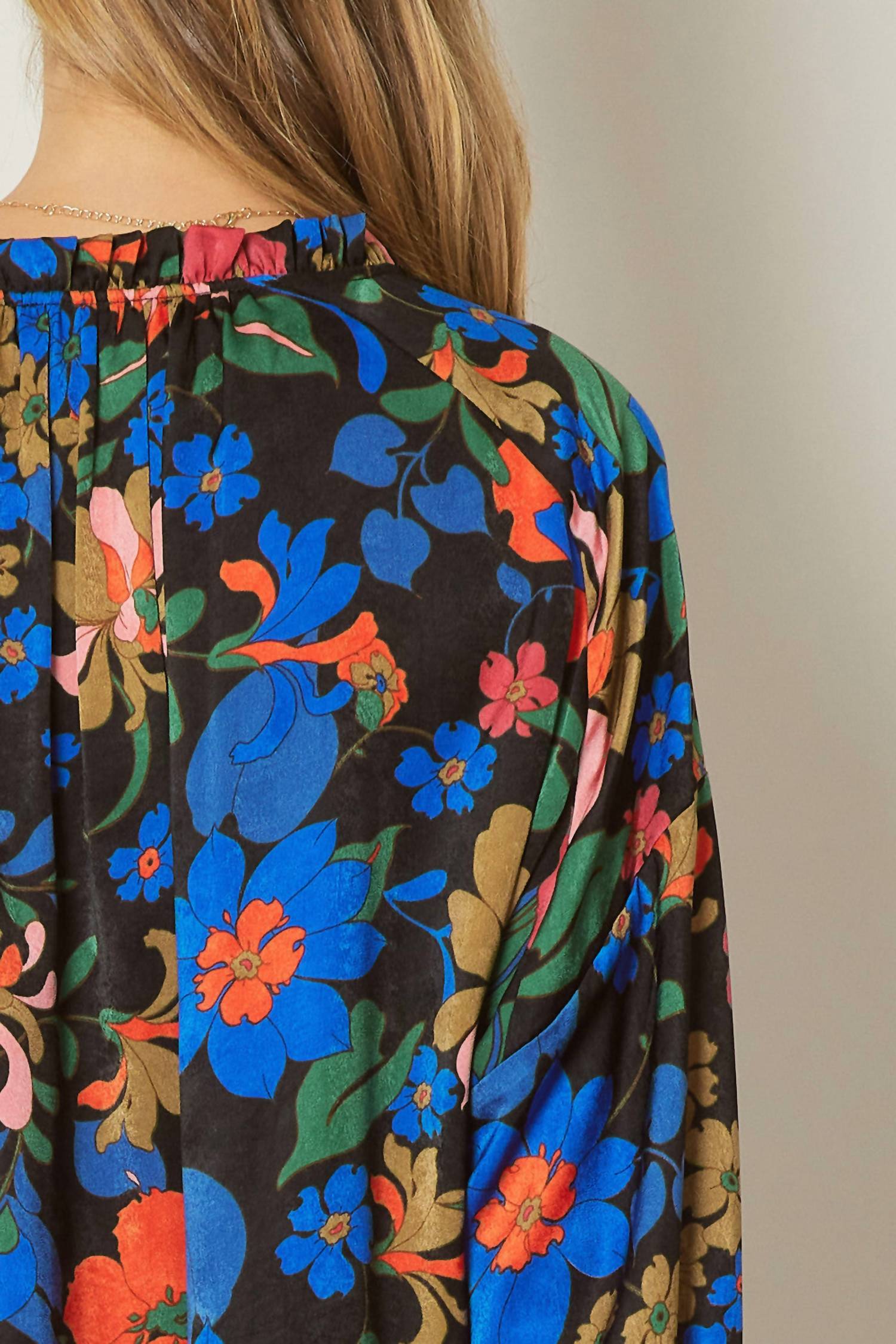 Entro - Bold Floral Print Top