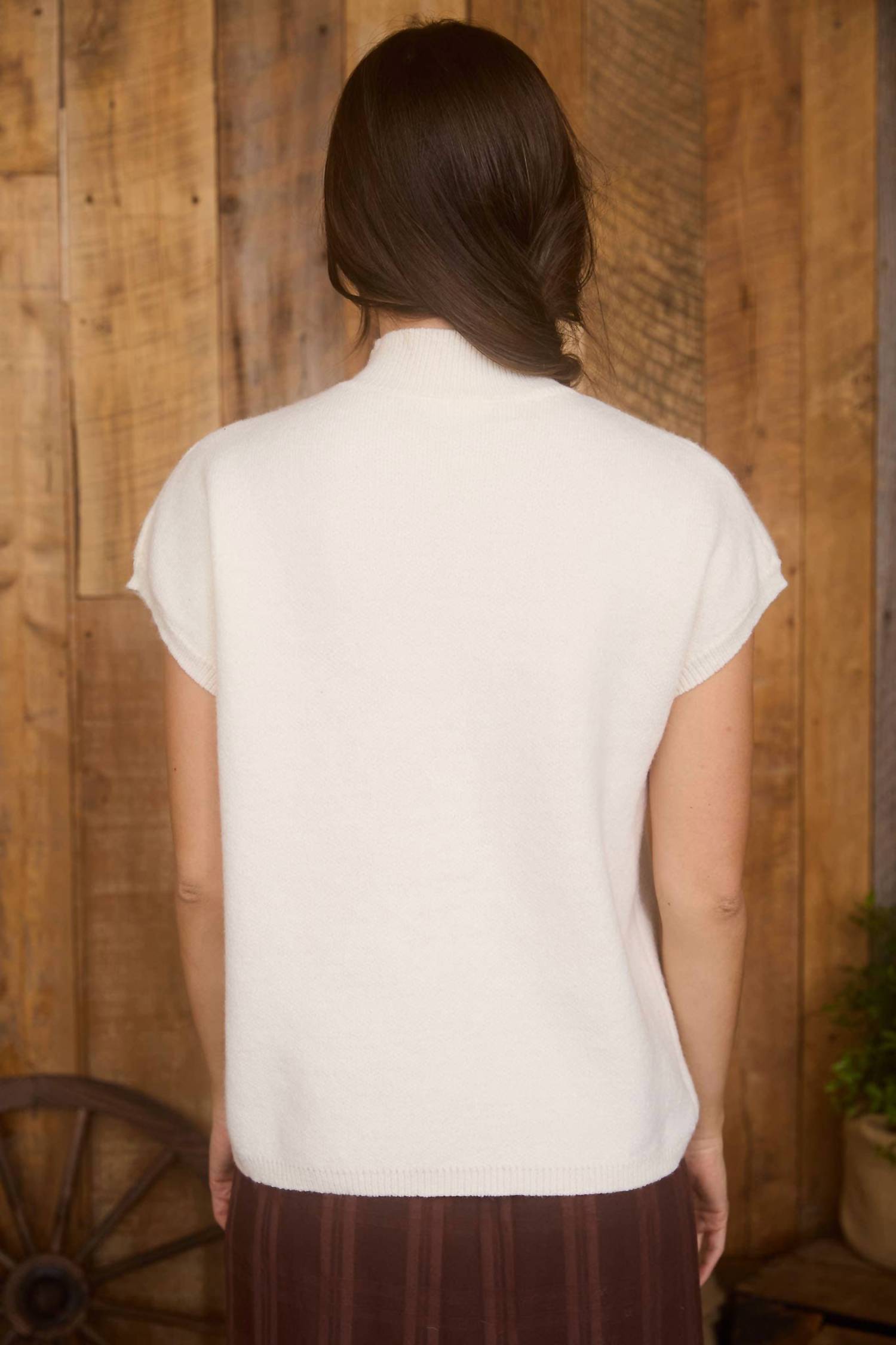 Blu Pepper - Simone Floral Mock Neck Sweater