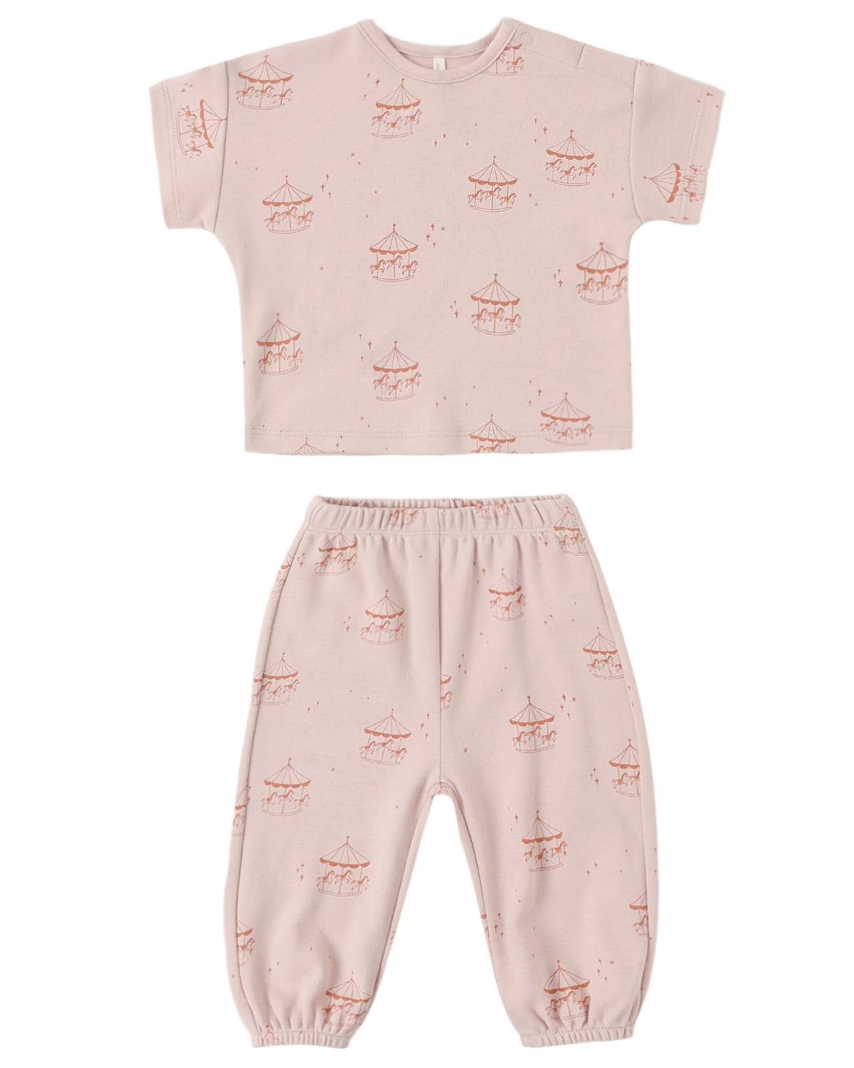 Quincy Mae - Girls Jersey Tee And Pant Set