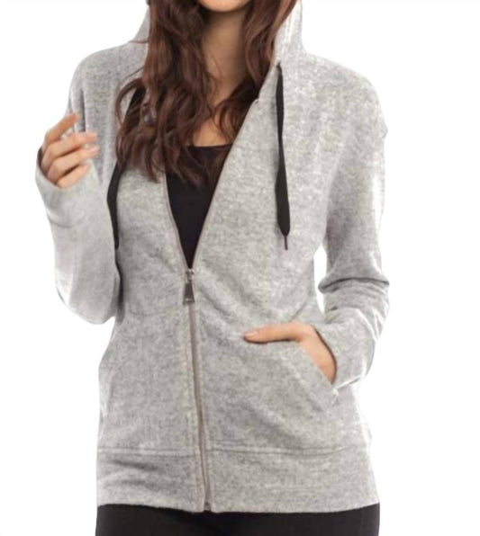 Kourtney Kashmira Zip-Up Hooded Sweatshirt