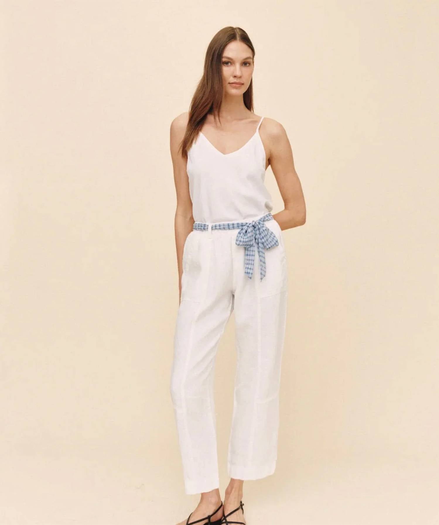 Bella Dahl - Seam Pant with Printed Sash