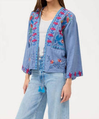 Johnny Was - Women's Elizabeth Front Tie Patchwork Kimono