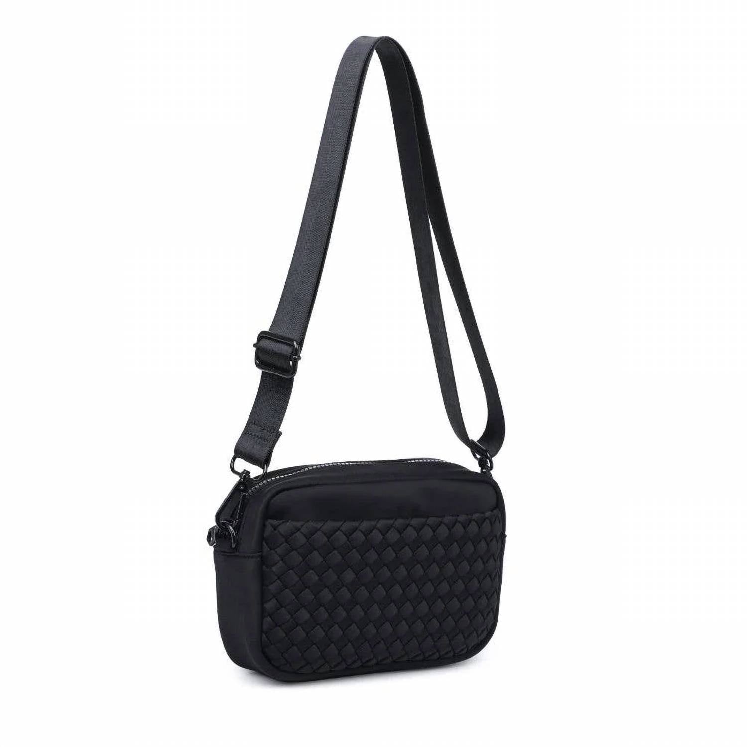 Sol And Selene - Women's Inspiration Woven Neoprene Crossbody Bag