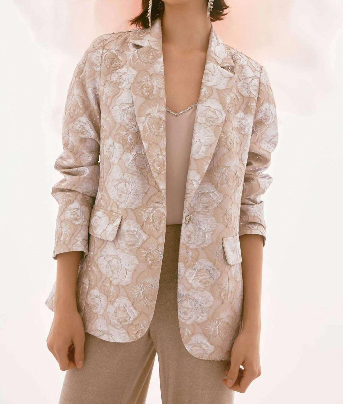 Joseph Ribkoff - Floral Long Sleeve Blazer Jacket