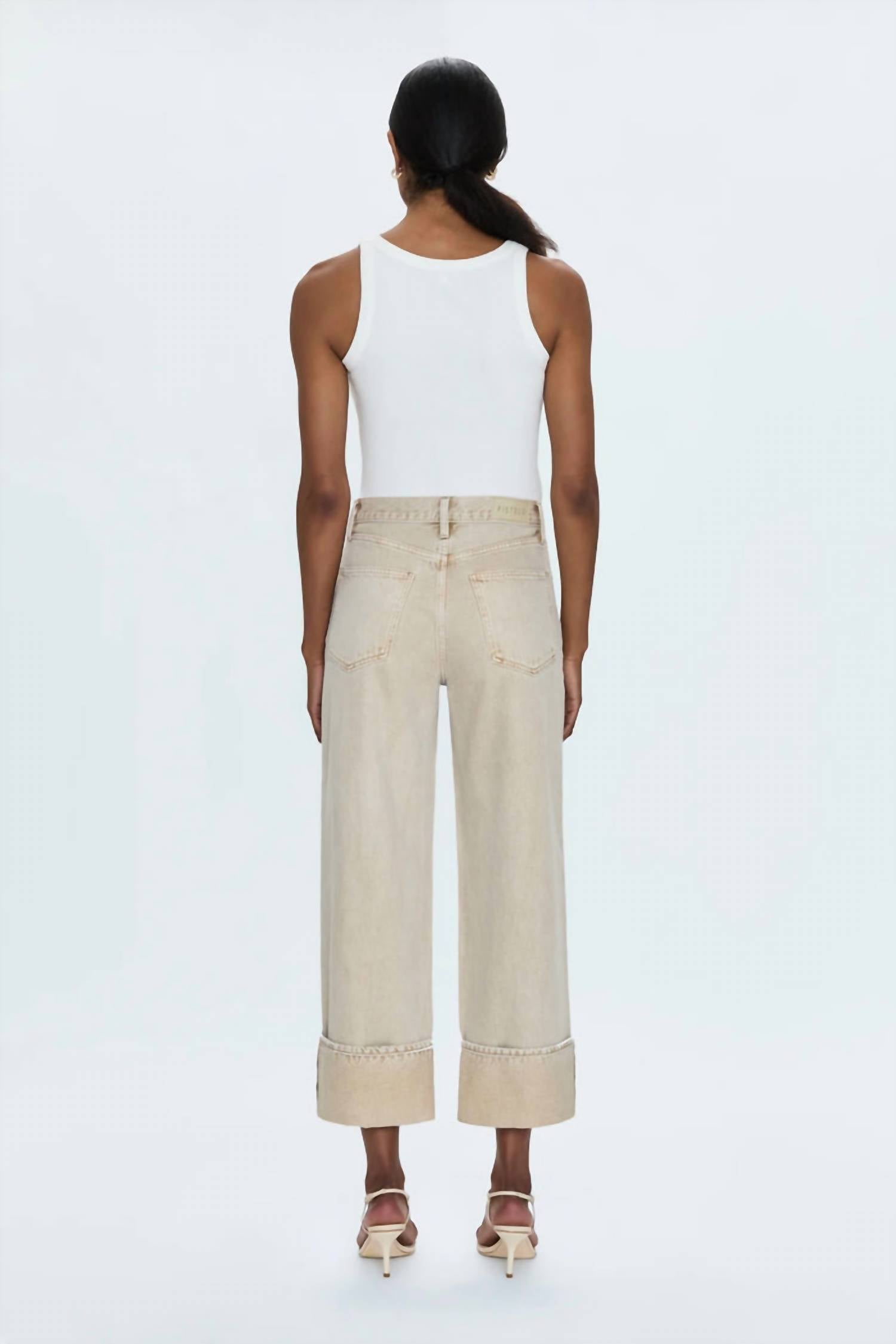 Pistola - Ryder High Rise Cuffed Straight Leg Jeans