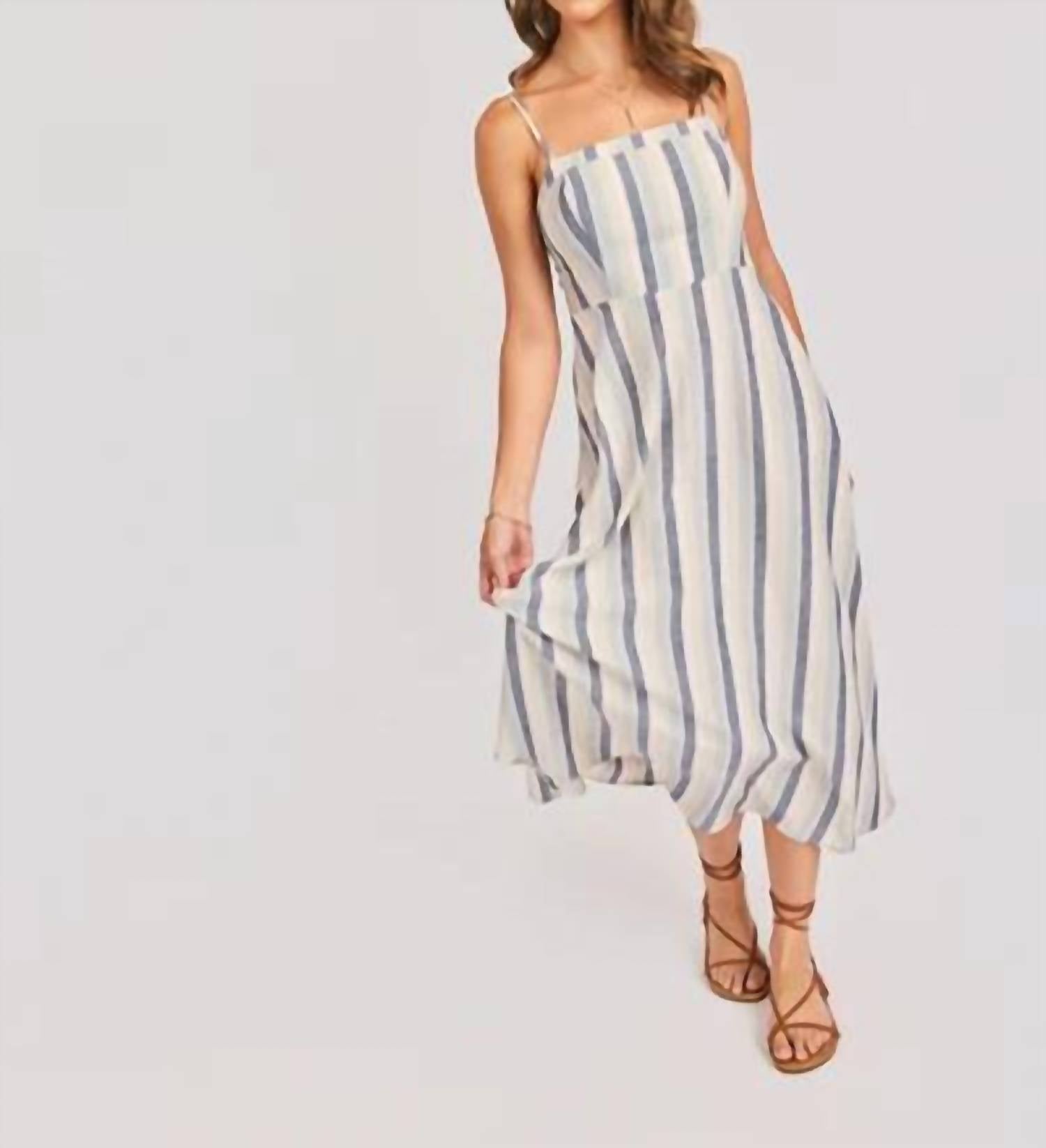 Sadie & Sage - Sweetgrass Stripe Midi Dress