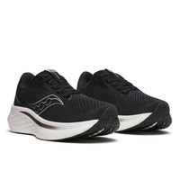 SAUCONY Women's Ride Eighteen Running Shoes in black white - women's sneaker - detail view