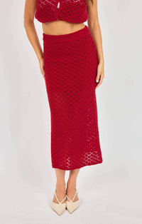 Sadie & Sage - Women's Venus Knit Midi Skirt