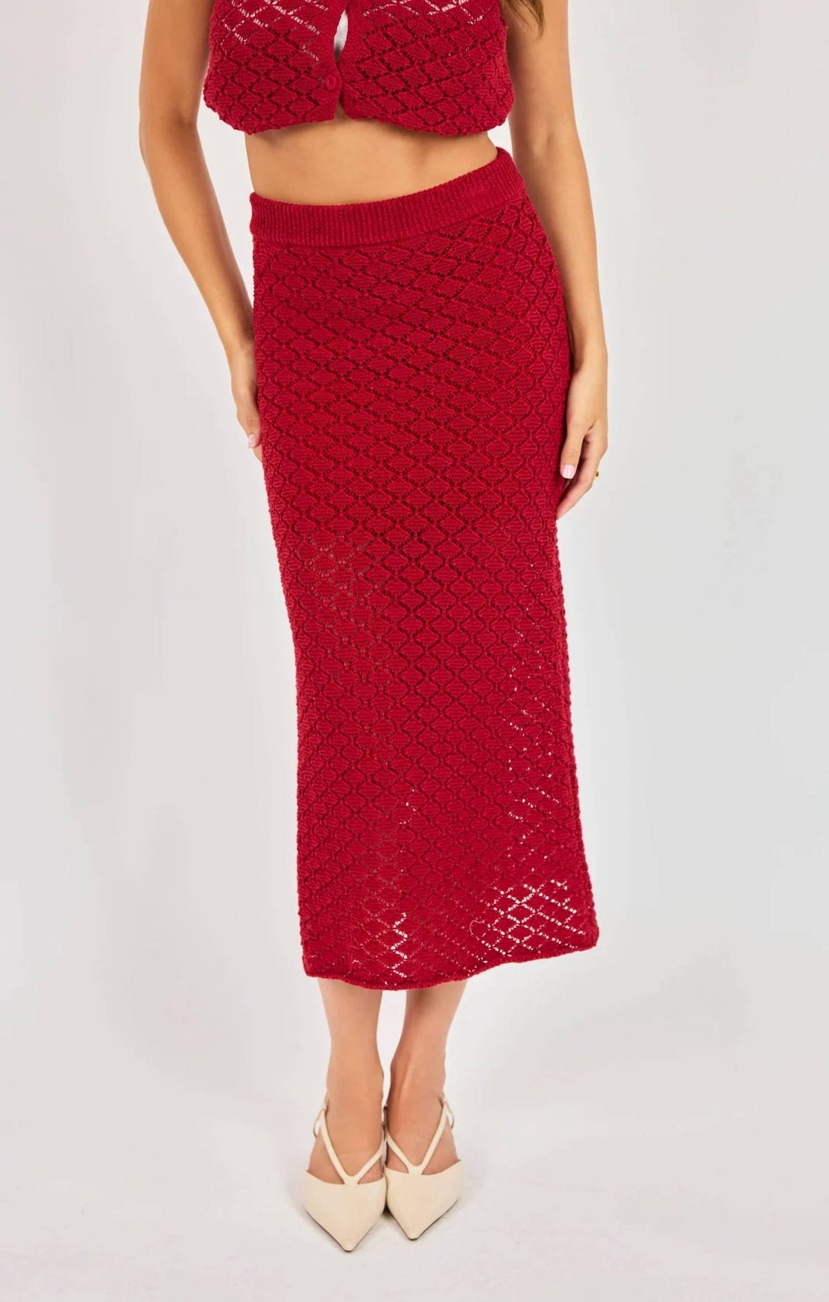 Sadie & Sage - Women's Venus Knit Midi Skirt