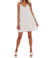 In February - Women's Watch Closely Stripe Shift Mini Dress