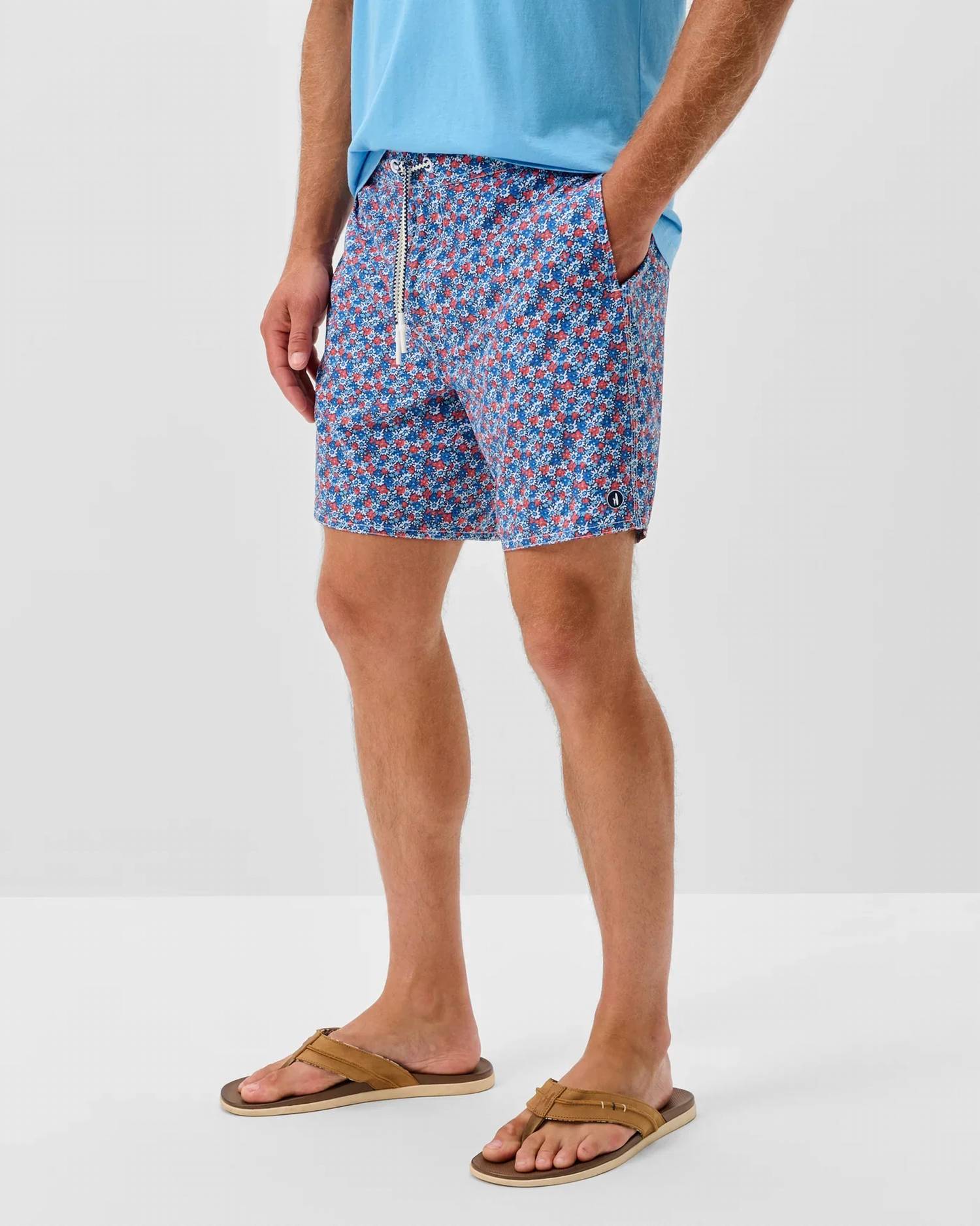 Johnnie-O - Half Elastic 7" Surf Shorts