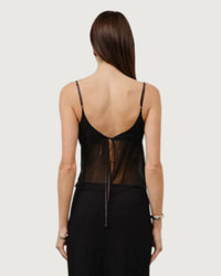 Loucia - Celine Sheer Ruffle Cami Top