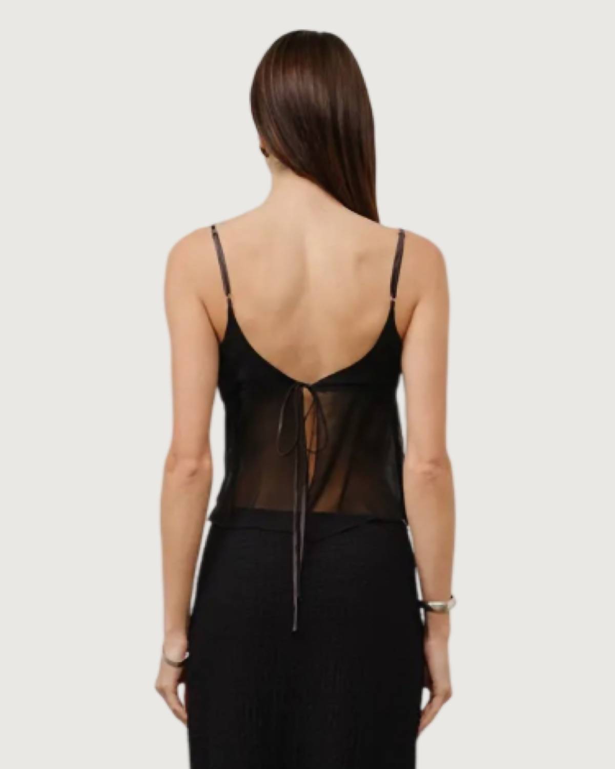Loucia - Celine Sheer Ruffle Cami Top