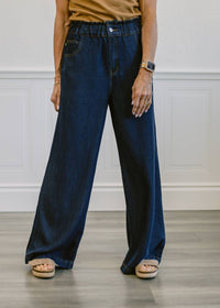 Frnch - Elastic Waist Wide-leg Lusitania Jean