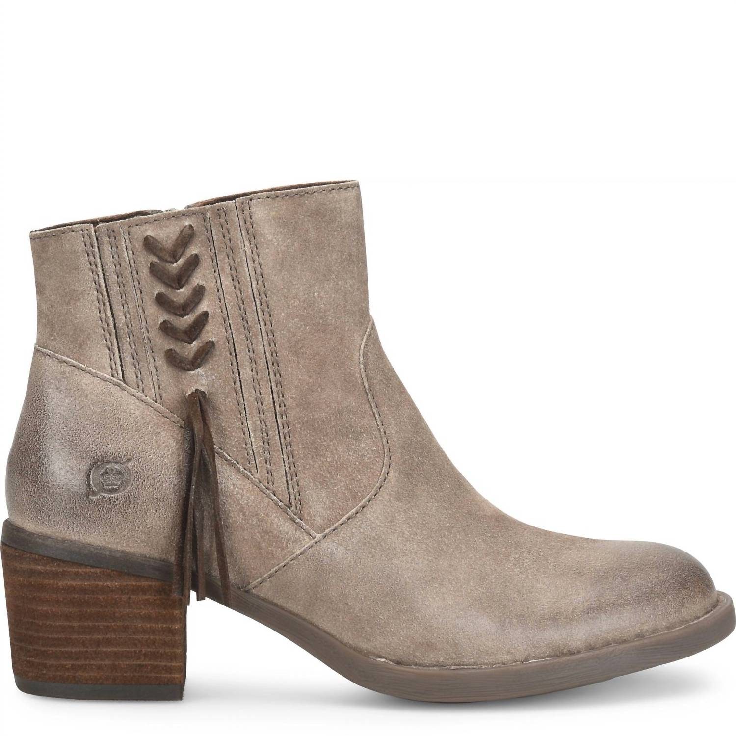 Born Women's Rowan Ankle Boot in taupe - women's shoe