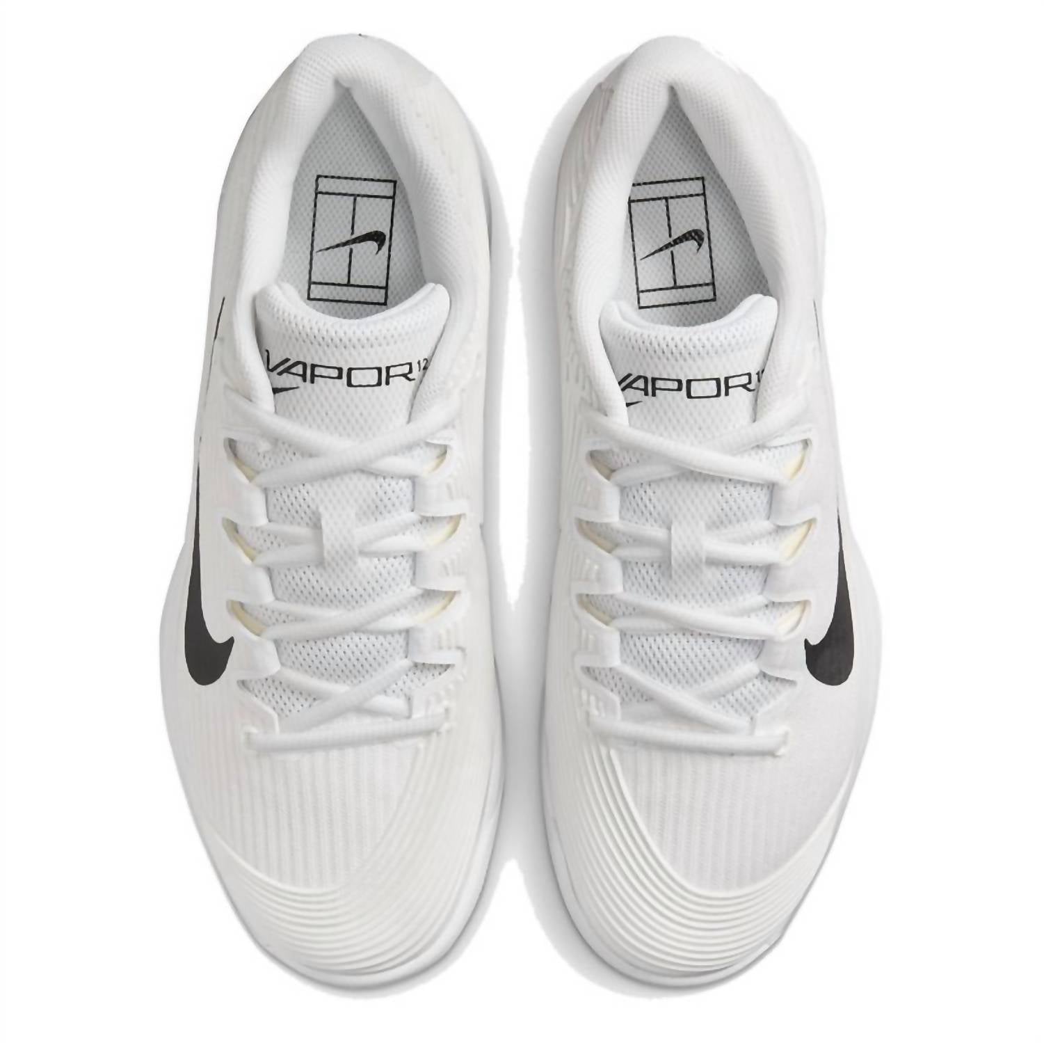 NIKE Women's Zoom Vapor 12 Hard Court Tennis Shoes in white black summit white - women's shoe - view 5