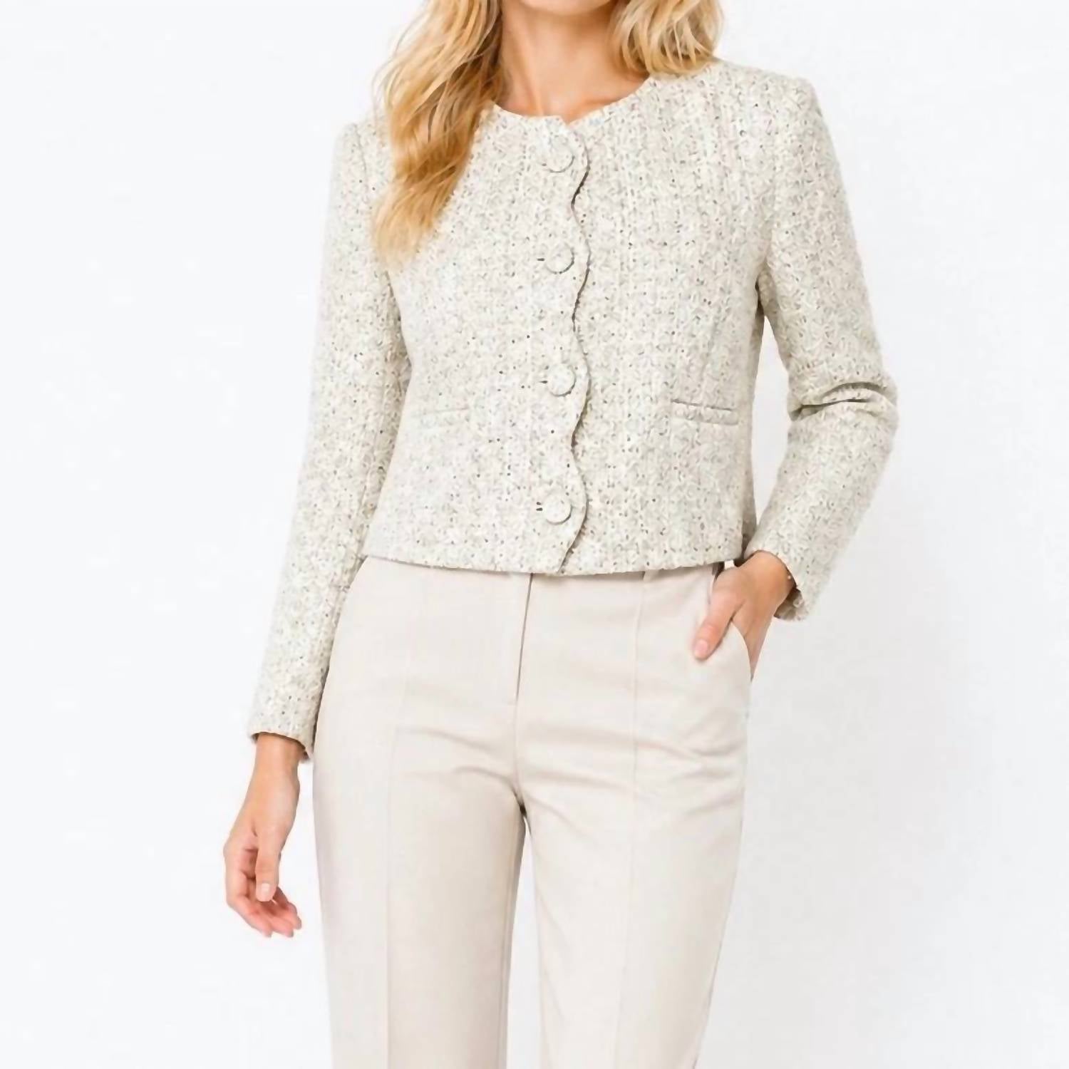 Elie Tahari - Tweed Blazer