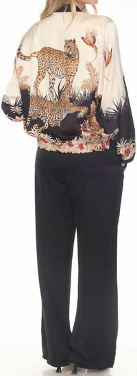 Flora Ashley - Front Zip Silk Jacket