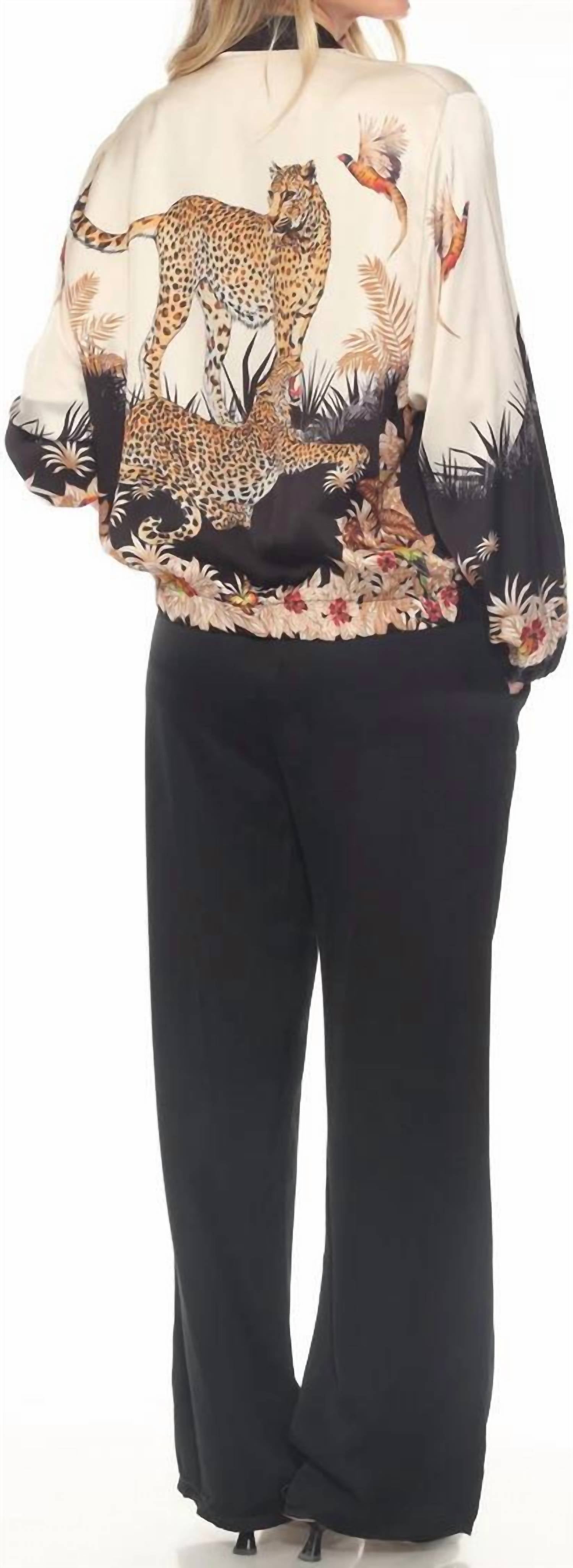 Flora Ashley - Front Zip Silk Jacket