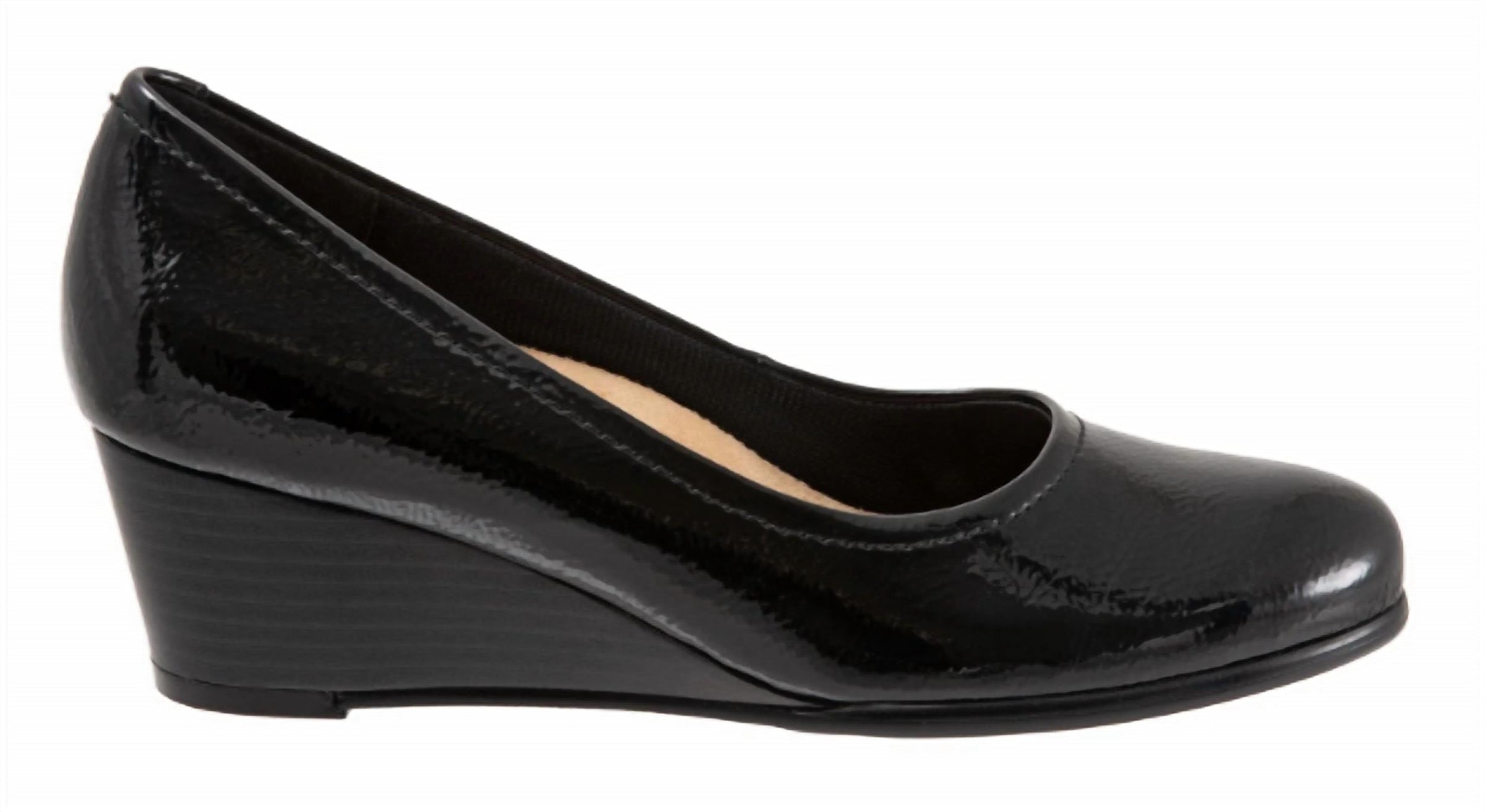 Sole Bliss Women's Winnie Dress Wedge in patent - women's shoe