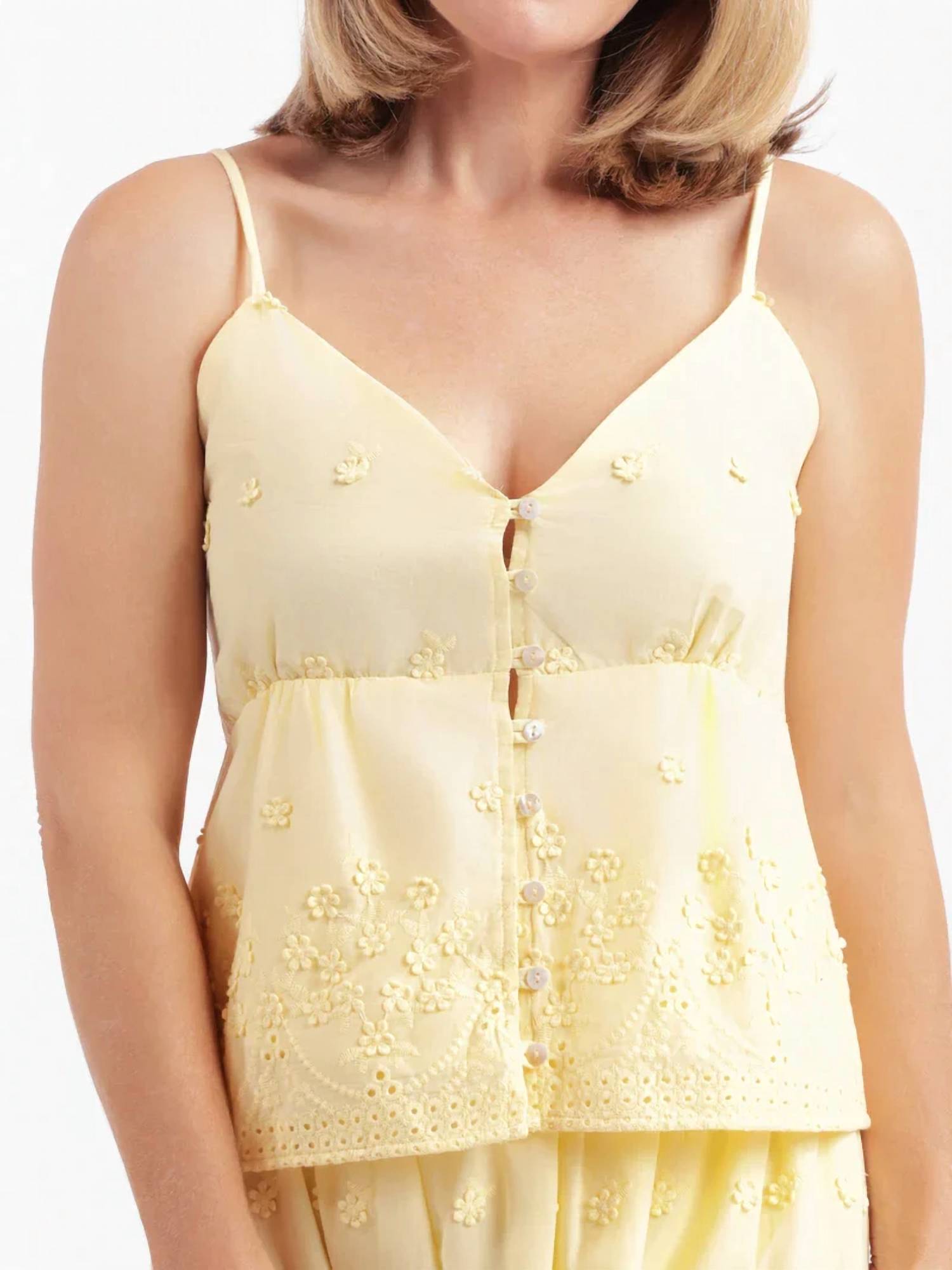 Sadie & Sage - Beachglass Embroidered Tank