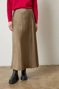 Lilla P - Satin Bias Maxi Skirt