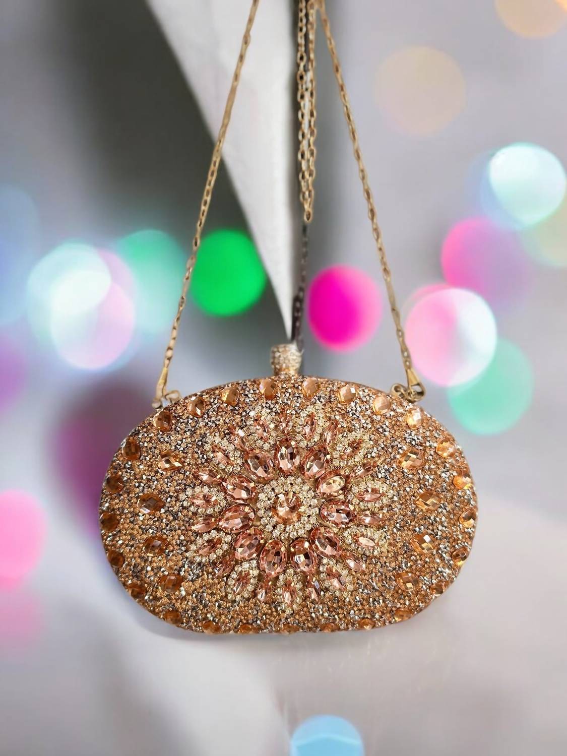 Ramla - Women's Crystal Evening Purse