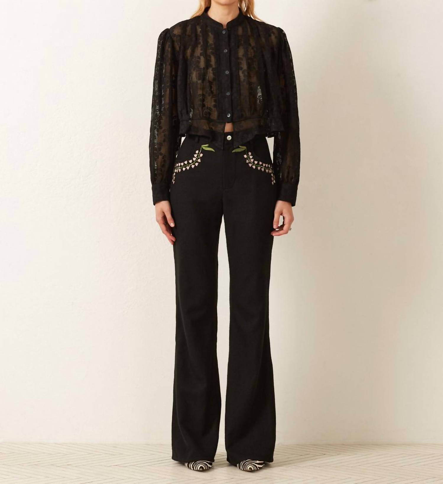 ALIX OF BOHEMIA Bunny Lily Valley Jeans in black - women's jeans