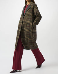 Joseph Ribkoff - Plaid Long Overcoat