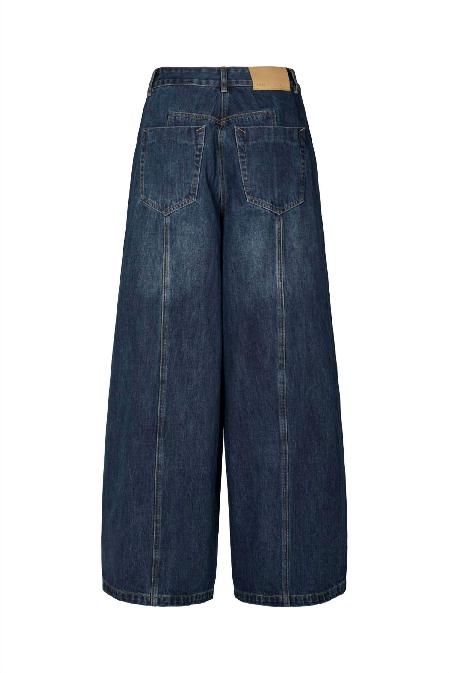 Rabens Saloner - Lane Patchwork Denim Wide Leg Pants