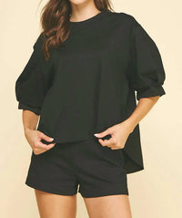 Pinch - Mixed Media Blouse