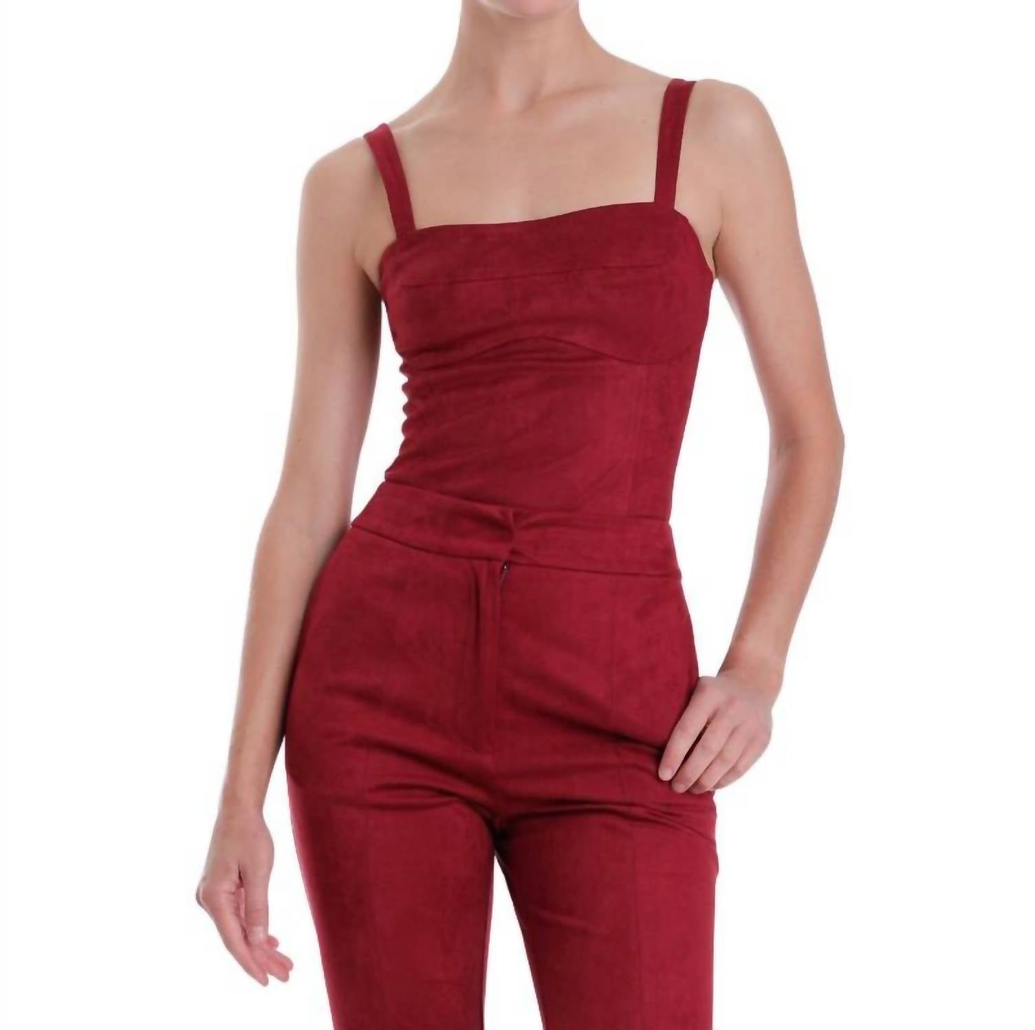 Karina Grimaldi - Veronica Suede Bodysuit